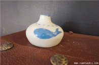 蓝色鲸鱼陶土DIY作品来自创意DIY陶艺店的分享