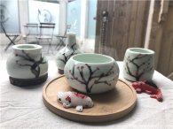 新品上市，青花红梅全系列陶瓷作品