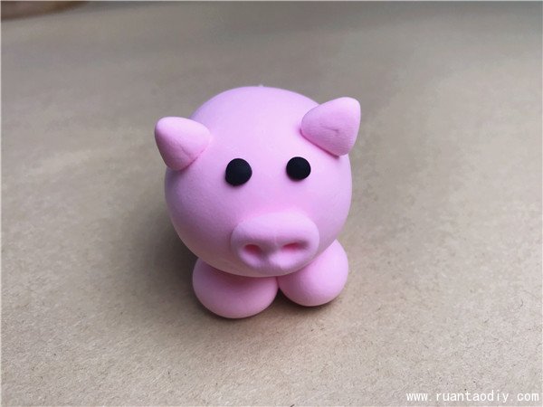 DIY教程教你如何制作黏土小猪